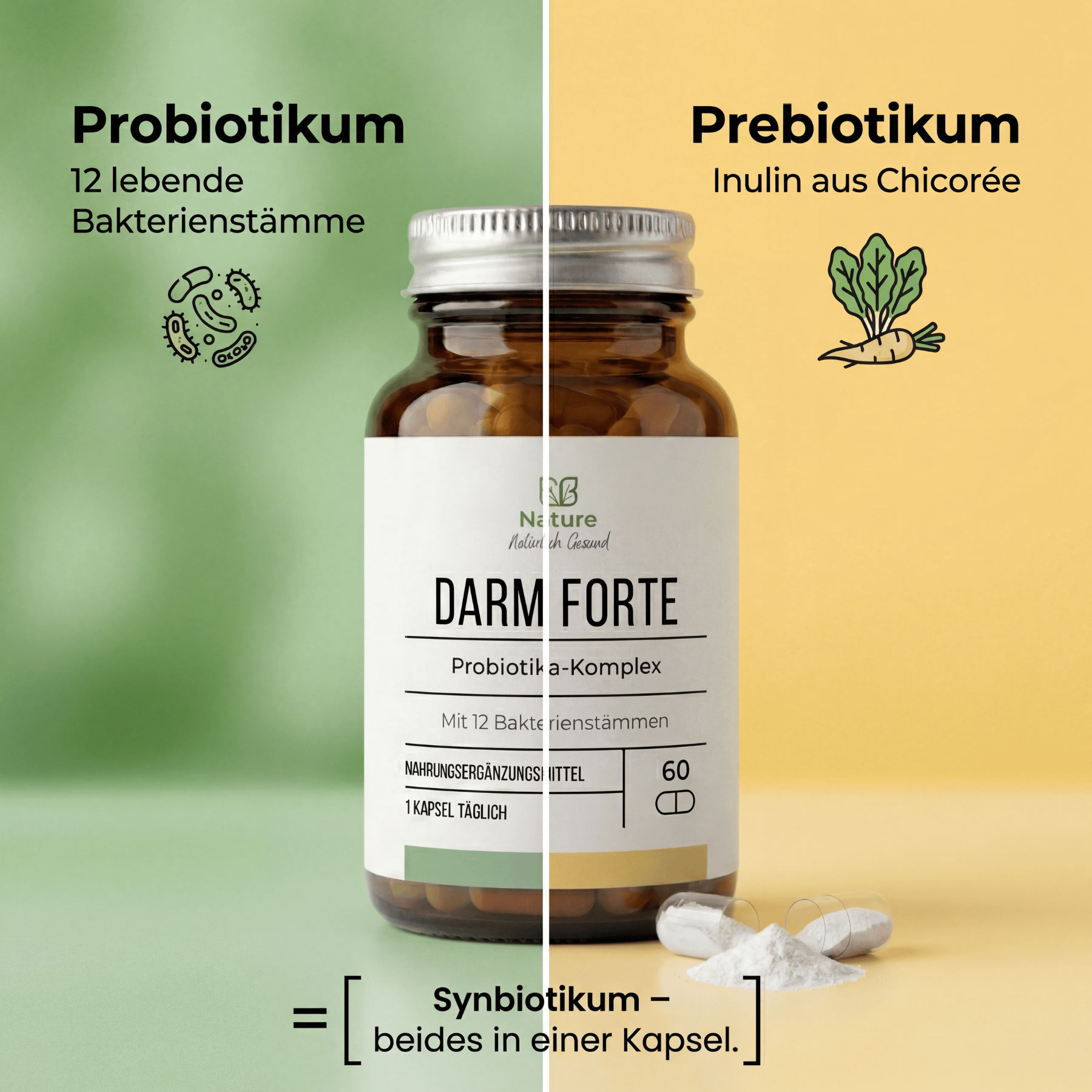 Probiotische Darmbakterien Kapseln