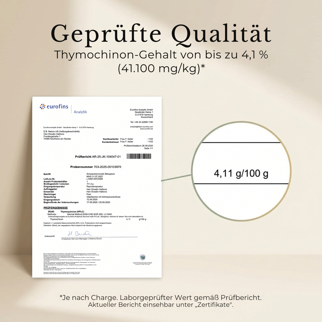 Schwarzkümmelöl Äthiopisch Ungefiltert & Kaltgepresst