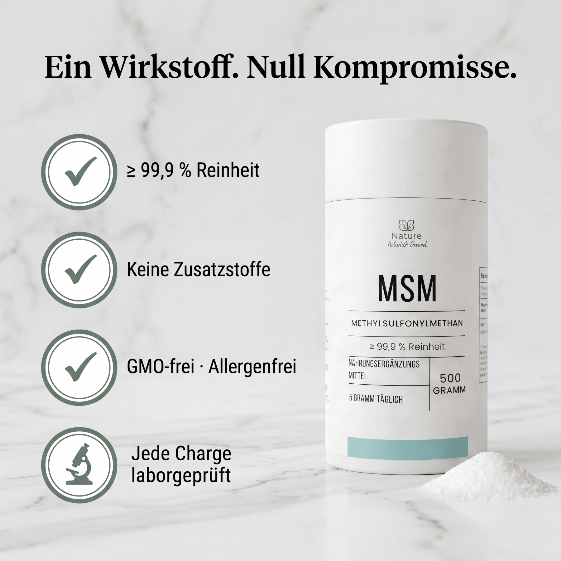 MSM Pulver: Organischer Schwefel