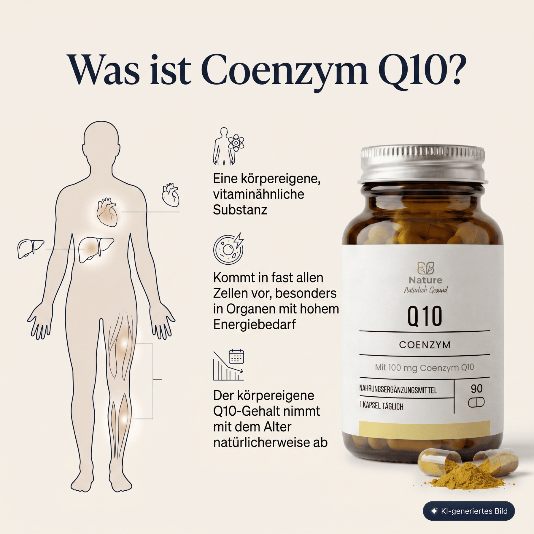 Coenzym Q10 (Ubichinon) 100 mg