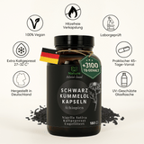 Schwarzkümmelöl Kapseln Äthiopisch - TQ Gehalt +3000