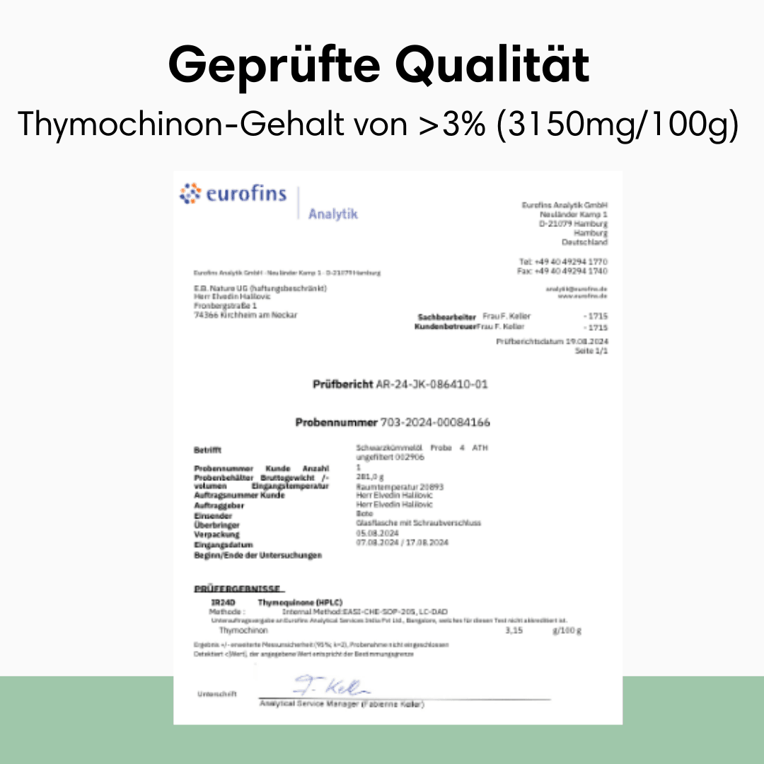 Schwarzkümmelöl Äthiopisch Ungefiltert & Kaltgepresst