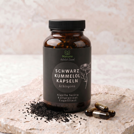 Schwarzkümmelöl Kapseln Äthiopisch - TQ Gehalt +3000