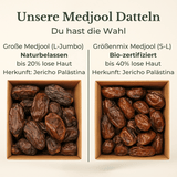 Medjool Datteln aus Palästina L–Jumbo - extra weich & fleischig