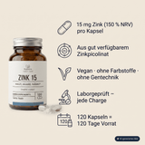 Zink 15 mg aus Zinkpicolinat