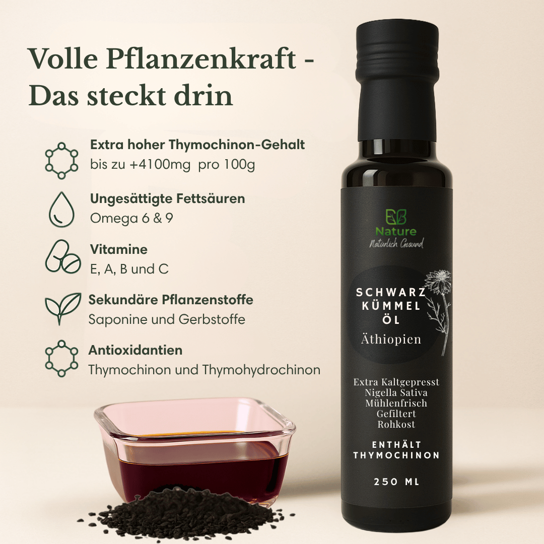 Schwarzkümmelöl Äthiopisch Gefiltert & Kaltgepresst